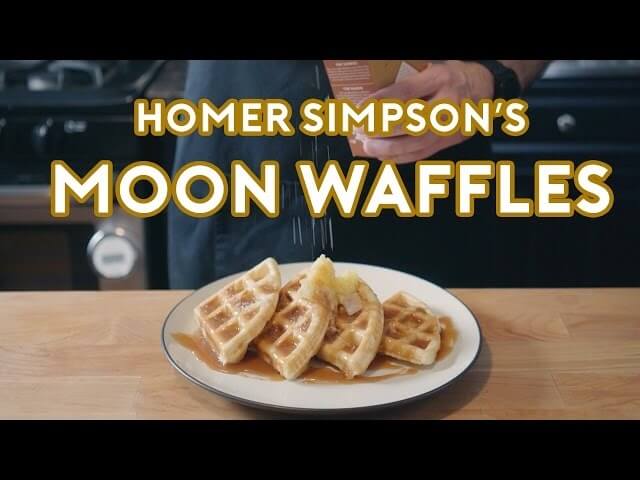 How to make an edible version of Homer Simpson’s moon waffles