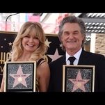 Goldie Hawn and Kurt Russell got matching Walk of Fame stars today