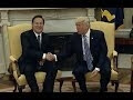 Once again, world leader Donald Trump turns a handshake into a pissing match