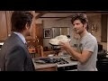 Life imitates art, still fails to be a pizza, as Adam Scott accidentally makes a calzone