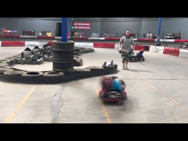 Kid’s go-kart goes apeshit, spinning him through time and space