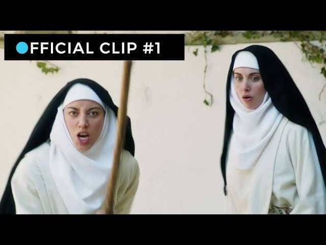 Aubrey Plaza gives Dave Franco an earful in an exclusive clip from The Little Hours