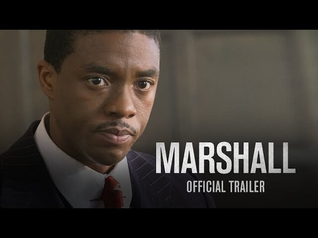 Chadwick Boseman goes to court in first Marshall trailer