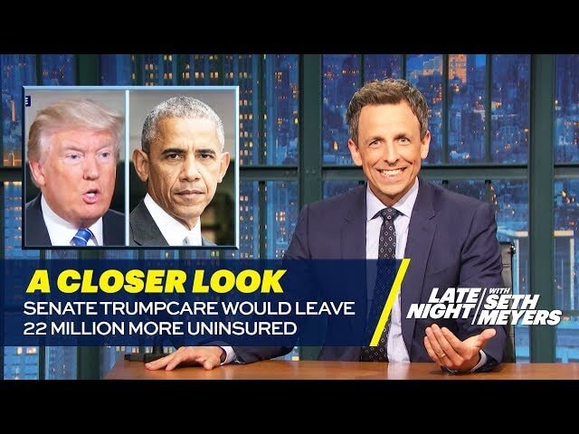 Seth Meyers battles the “comically villainous” Republican healthcare bill