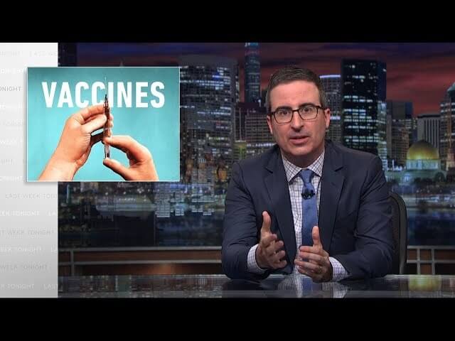 John Oliver begs parents to listen to science (rather than Rob Schneider) on vaccines