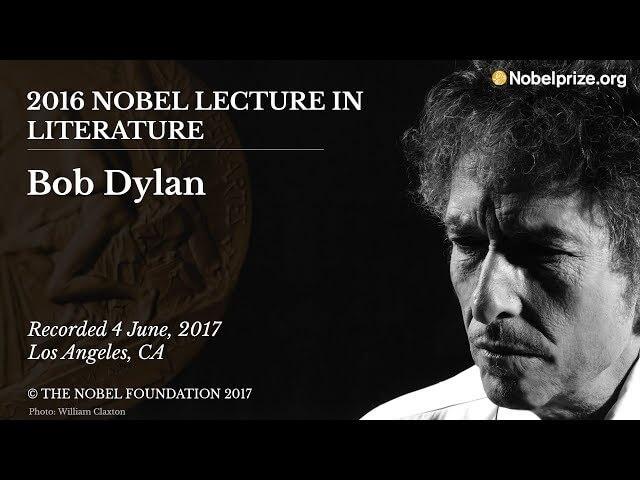 You can now hear Bob Dylan’s Nobel Prize lecture