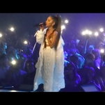 Watch footage of Ariana Grande’s tearful return to tour