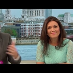 Watch Piers Morgan look on joylessly as his coworker roasts him