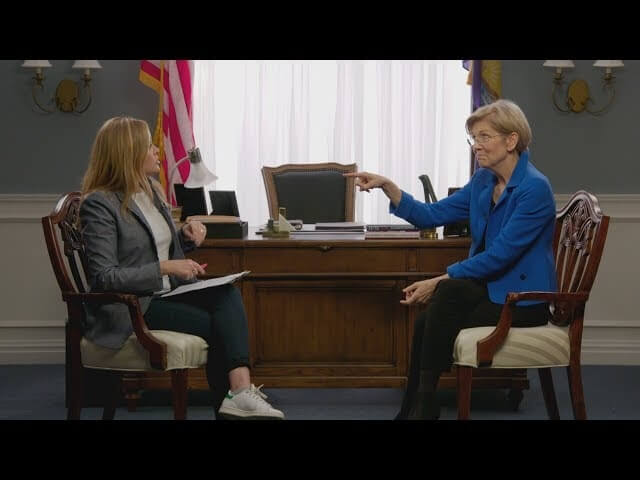 Samantha Bee looks to noted baller Elizabeth Warren for encouragement on Full Frontal