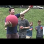 Games don’t get much more American than sloshball, a.k.a. kickball with beer