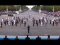 Very French marching band performs Daft Punk to our nonplussed president