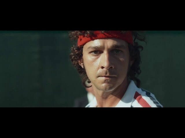 Shia LaBeouf only throws a brief fit in this trailer for Borg Vs McEnroe