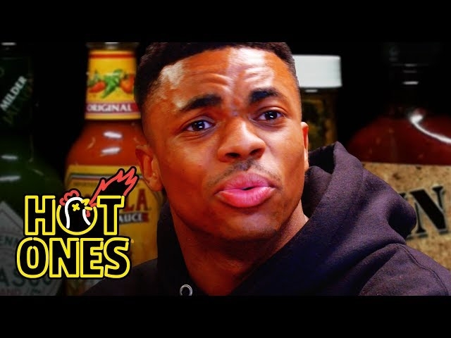 Vince Staples remains super cool, even when eating spicy food