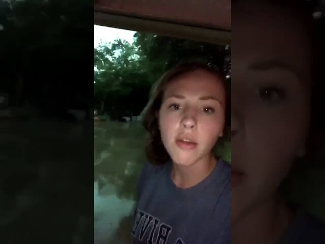 The year’s best jump scare is in this video of a girl talking about the weather