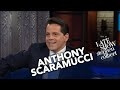 Stephen Colbert squared off with The Mooch on a tense Late Show interview