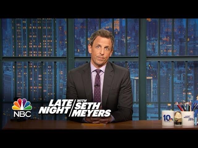 Seth Meyers condemns the many sides of Trump’s racism