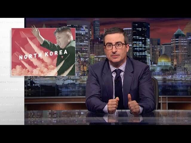 John Oliver sends a musical message in a bottle from Weird Al Yankovic to North Korea