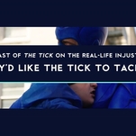 The cast of The Tick thinks the superhero would have no tolerance for Trump's bullshit
