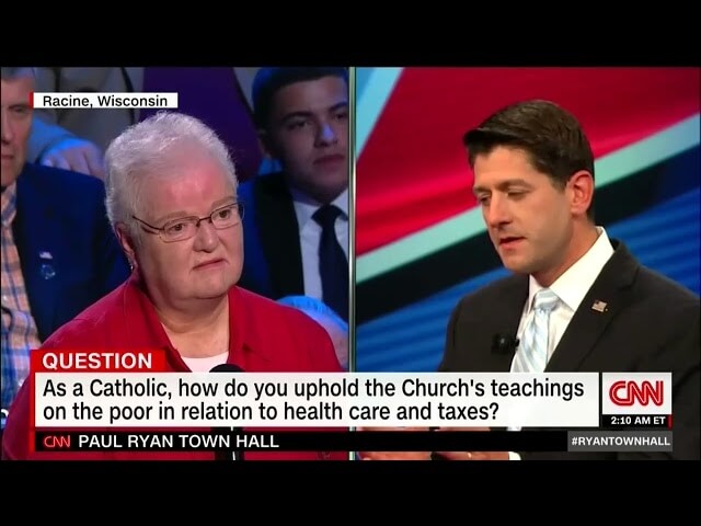 Watch Paul Ryan be a smug asshole to a nun