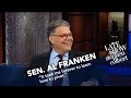 Former comic Senator Al Franken did a tight 15 on Donald Trump on The Late Show