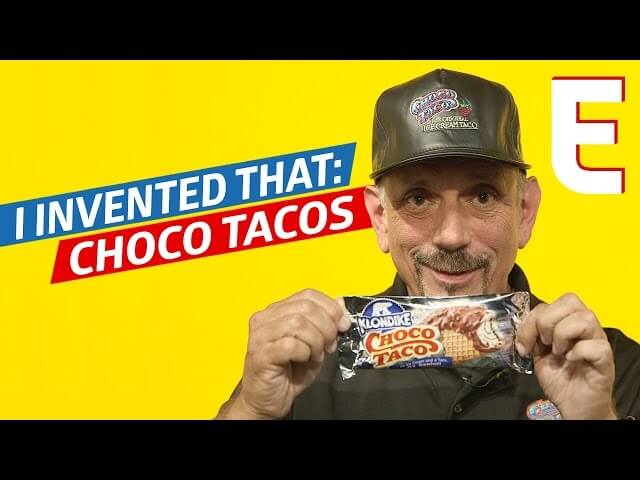 Let’s spend a minute with our hero, the man who invented the Choco Taco