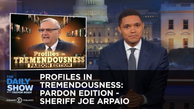 Trevor Noah takes on Trump's pardon of "the worst sheriff in America"