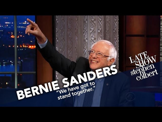 Bernie Sanders managed to find one nice thing to say about Donald Trump on The Late Show