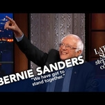 Bernie Sanders managed to find one nice thing to say about Donald Trump on The Late Show