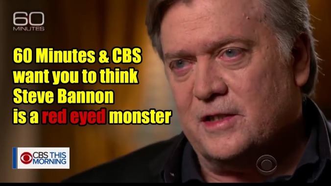 Photographer reveals how 60 Minutes shamefully concealed Steve Bannon's natural beauty