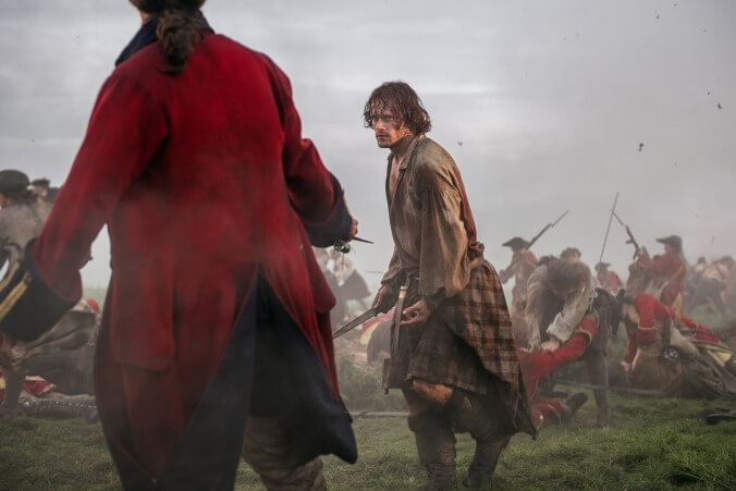 Outlander makes a quiet, tense return in season three premiere