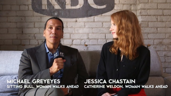 For Jessica Chastain and Michael Greyeyes’ Woman Walks Ahead, the DAPL protests hit home
