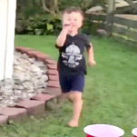 Somehow a toddler running around with a knife is the most joyous thing on the internet