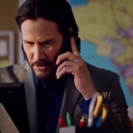 Keanu Reeves is back to fill a bathroom with fear in this exclusive Swedish Dicks clip