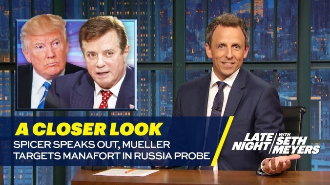 Seth Meyers examines how the Trump-Russia conspiracy is crumbling in a tower of babble on Late Night