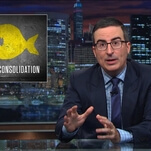 John Oliver celebrates his big Emmy night by trying to scuttle his parent company's merger on Last Week Tonight