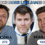 Which A.V. Club staffer looks most like LCD Soundsystem's James Murphy?