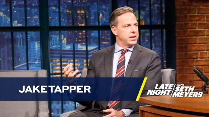 Seth Meyers and Jake Tapper talk DACA, Trump, and other old dicks on Late Night