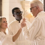 Chidi wrestles with “The Trolley Problem” on a brilliantly funny The Good Place