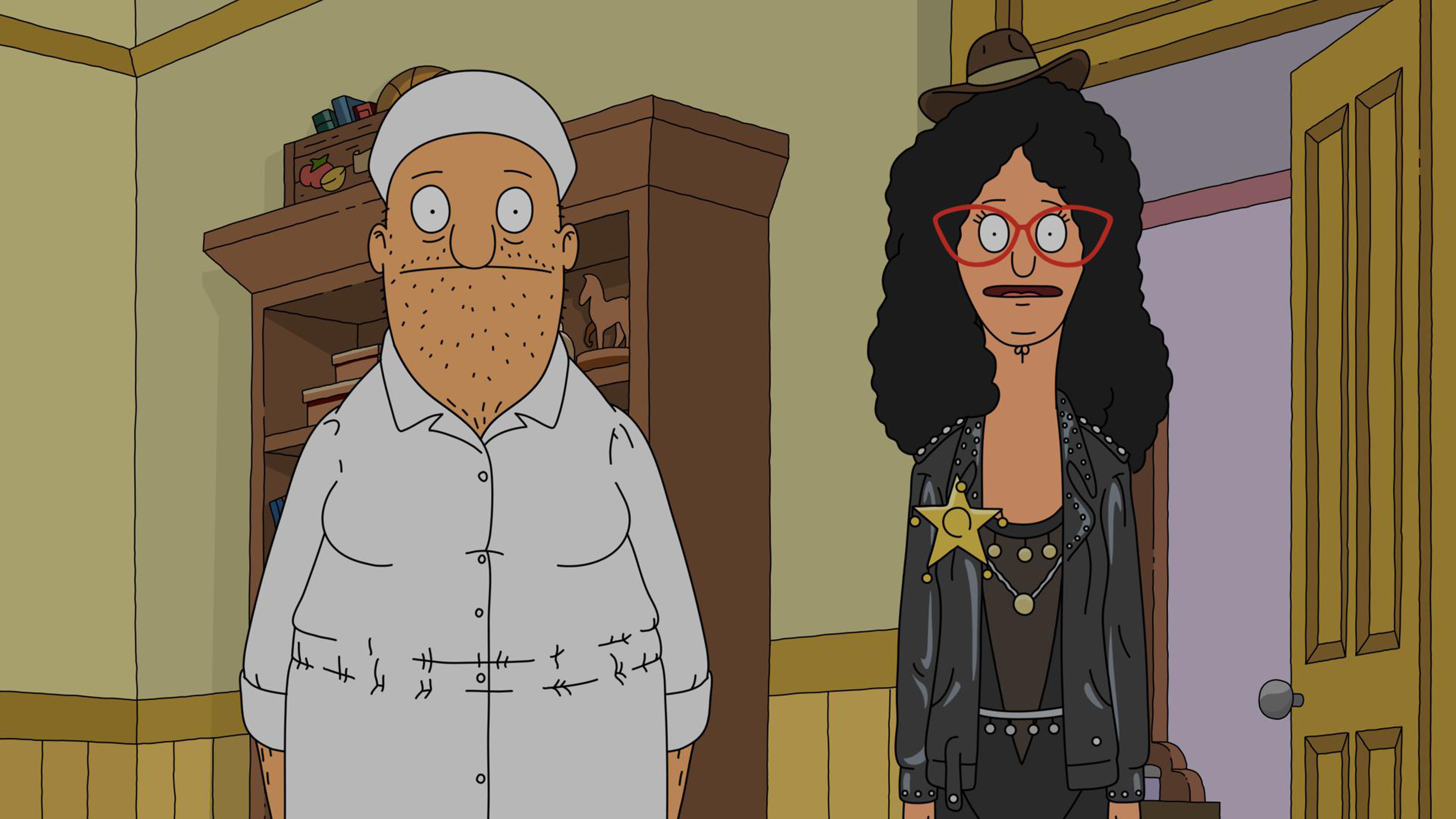 Teddy and Linda try their hardest in a fun Halloween Bob's Burgers