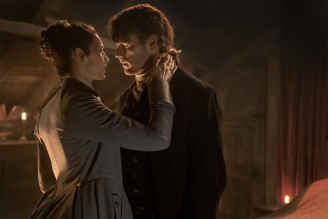 Jamie and Claire’s sexy and awkward reunion on Outlander unevenly acknowledges the passing of time