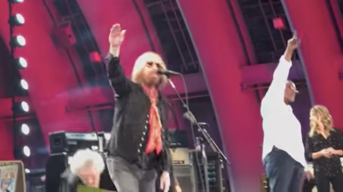 Here’s Tom Petty closing out his very last concert with “American Girl”