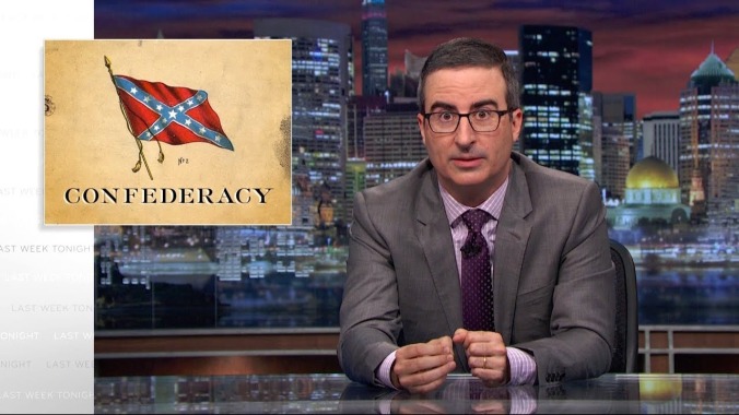 John Oliver refutes all your racist relatives’ Confederate statue arguments on Last Week Tonight