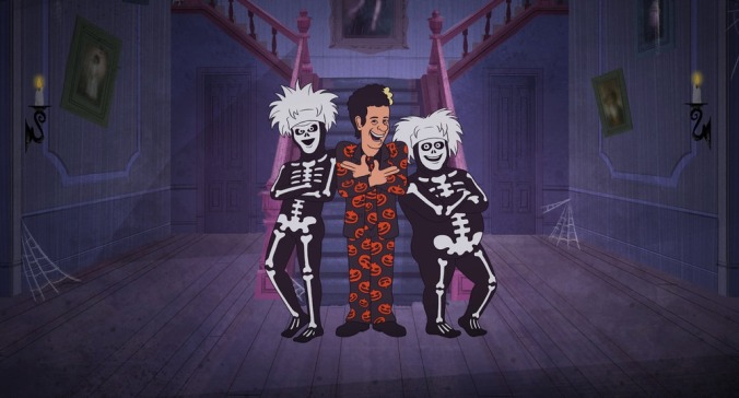 Yes, the David S. Pumpkins Animated Halloween Special raises several questions