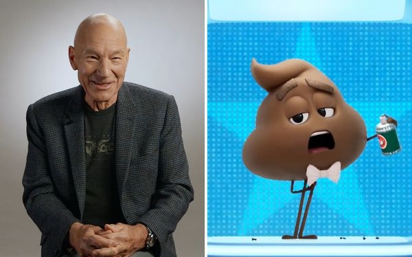 Sir Patrick Stewart on how he brought gravitas to the poop emoji