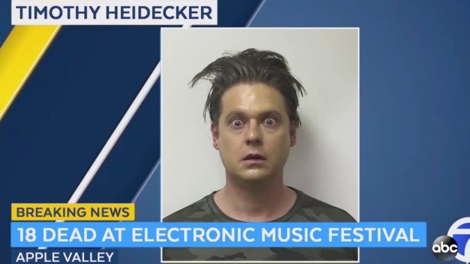 Tim Heidecker is putting himself on trial for murder right now as part of On Cinema's latest absurd twist