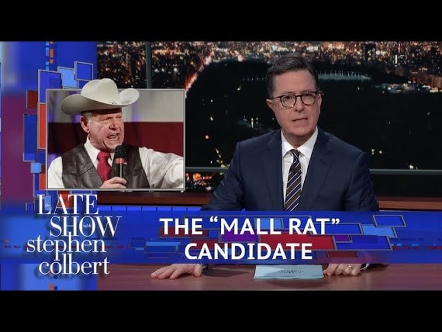 Late night comedy goes after Alabama Republican nightmare Roy Moore like a pedophile piñata 