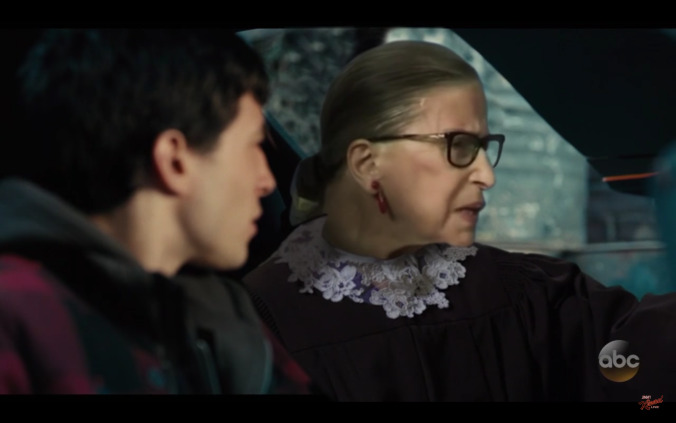 Jimmy Kimmel improves Justice League by adding Ruth Bader Ginsburg 