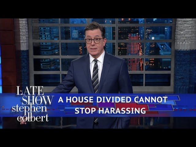 Stephen Colbert talks Al Franken, Roy Moore, other disappointing buttholes