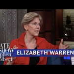 Elizabeth Warren talks Trump's racial slurs, sex scandals, and the GOP tax scam on The Late Show