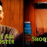 Comedian Joel Kim Booster faces off against a smoked sausage smoothie